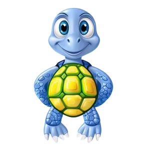 Cartoon Sea Turtle Character Png Tex4 PNG Image