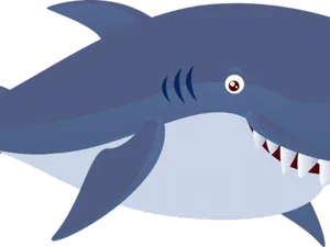 Cartoon Shark Smiling PNG Image