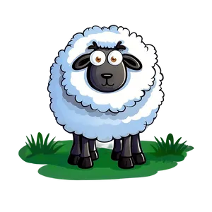 Cartoon Sheep A PNG Image