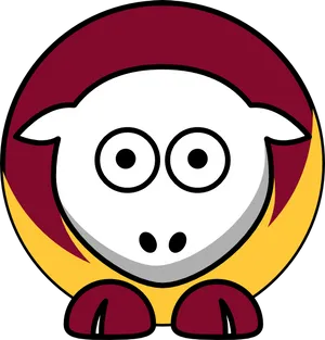 Cartoon Sheep Chiefs Logo Parody PNG Image