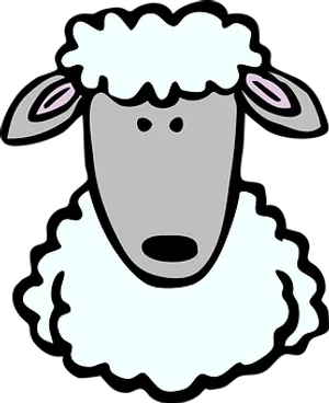 Cartoon Sheep Graphic PNG Image