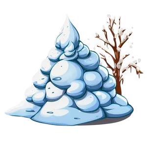 Cartoon Snow Pile Png Ytd39 PNG Image