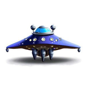 Cartoon Spacecraft Illustration Png Hso12 PNG Image