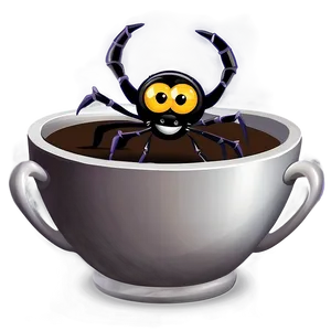 Cartoon Spider In Cup Png Mrk57 PNG Image