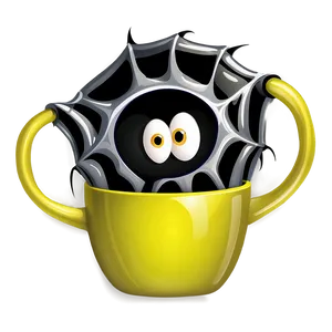 Cartoon Spider In Cup Png Osc PNG Image