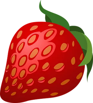 Cartoon Strawberry Graphic PNG Image