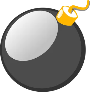 Cartoon Style Classic Bomb PNG Image