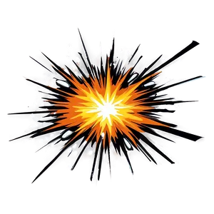 Cartoon Style Explosion Graphic PNG 64 PNG