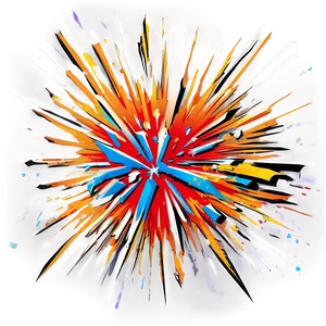 Cartoon Style Explosion Graphic PNG Lgb81