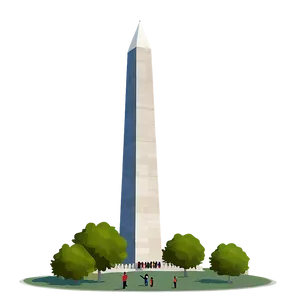 Cartoon Style Washington Monument Png Ywd3 PNG Image