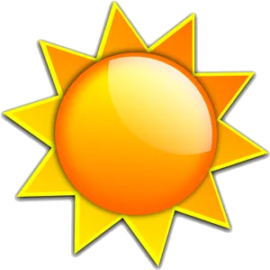 Cartoon Sun Illustration PNG Image