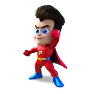 Cartoon Superhero Png Hsw13 PNG Image