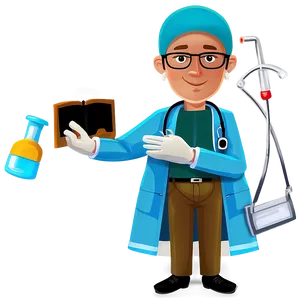 Cartoon Surgeon Doctor Png Qvj13 PNG Image