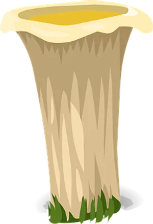 Cartoon Tall Mushroom Graphic PNG Image