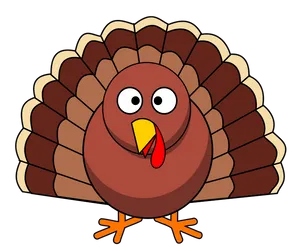 Cartoon Thanksgiving Turkey PNG Image