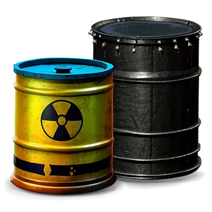 Cartoon Toxic Waste Barrel Png Hcl5 PNG Image