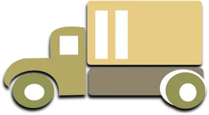 Cartoon Transport Truck Vector PNG Image