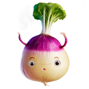 Cartoon Turnip Png 06252024 PNG Image