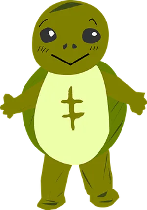 Cartoon Turtle Character PNG Image