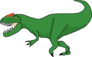 Cartoon Tyrannosaurus Rex Illustration PNG Image