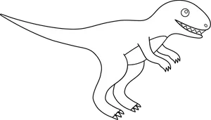 Cartoon Tyrannosaurus Rex Sketch PNG Image