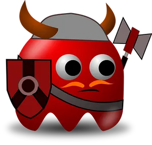 Cartoon Viking Emoji Graphic PNG Image