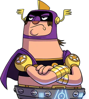 Cartoon Viking Warrior Character PNG Image