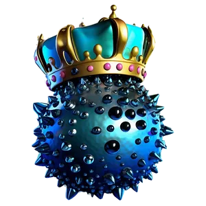 Cartoon Virus With Crown Png 06282024 PNG Image