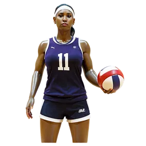 Cartoon Volleyball Player Png Gcv49 PNG Image