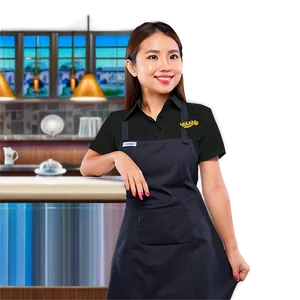 Cartoon Waitress Png Dja51 PNG Image