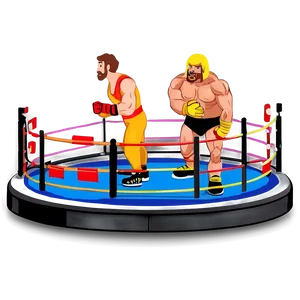 Cartoon Wrestling Ring Illustration Png Iwh PNG Image