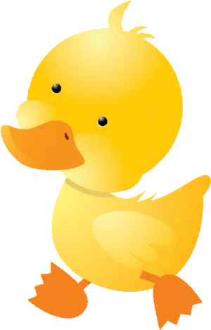 Cartoon Yellow Duckling PNG Image