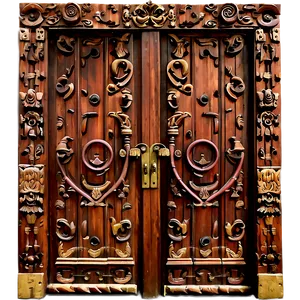 Carved Antique Door Png 06292024 PNG Image