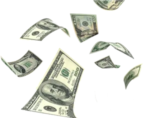 Cascading_ U S_ Dollars_ Black_ Background.jpg PNG Image