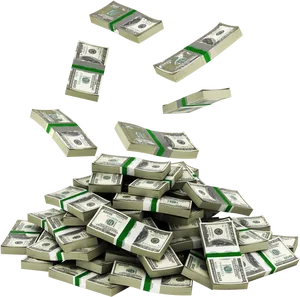 Cash Windfall Illustration PNG Image