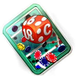 Casino Game Elements3 D PNG Image