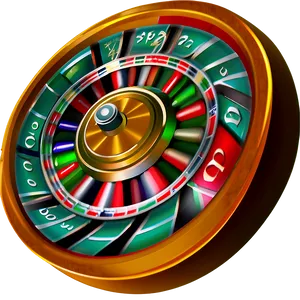 Casino Roulette Wheel Spinning PNG Image