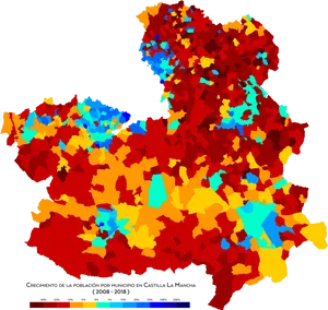 Castilla La Mancha Population Growth20082018 PNG Image