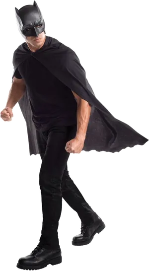 Casual Batman Costume Pose PNG Image