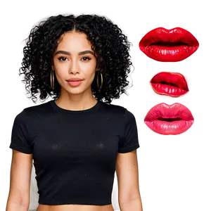 Casual Black Crop Top Png Fkx PNG Image