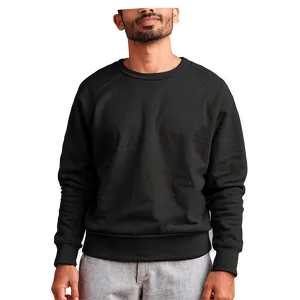 Casual Black Sweatshirt Outfit Png Ixp PNG Image