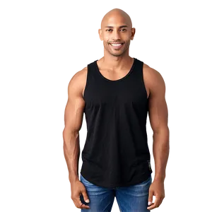 Casual Black Tank Top Png Fhe67 PNG Image