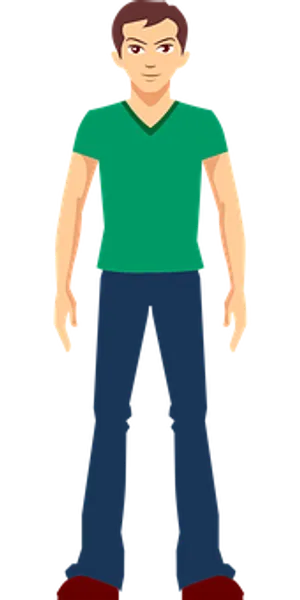 Casual Man Vector Illustration PNG Image