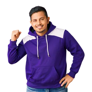 Casual Purple Hoodie Design Png Gja PNG Image