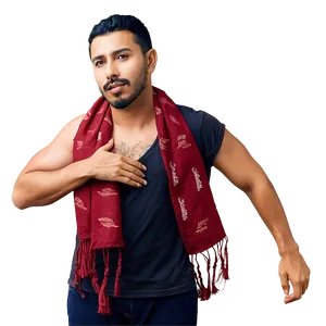 Casual Red Scarf Png Xmd PNG Image