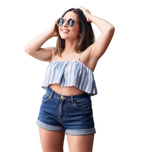 Casual Summer Jorts Png Hfl PNG Image