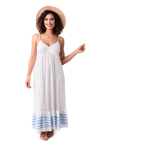 Casual White Sundress Png 87 PNG Image