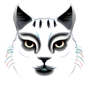 Cat Face Silhouette Png 06122024 PNG Image