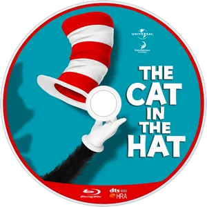 Cat In The Hat Blu Ray Cover Art PNG Image