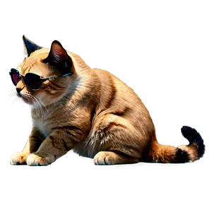 Cat With Sunglasses Png 06282024 PNG Image